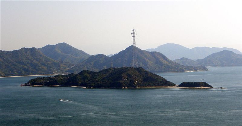 大久野島（うさぎ島）と瀬戸内海
